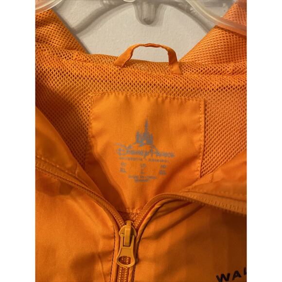 Disney Parks Walt Disney 1971 World Orange/ Gray Windbreaker Jacket Size Large - Picture 3 of 7